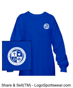 BCS Spirit Shirt L/S Blue Design Zoom